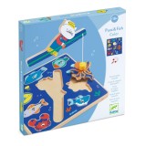 Joc 2 in 1 puzzle si pescuit magnetic, Djeco
