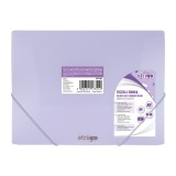 Mapa Strigo A4 cu elastic, Pastel Liliac