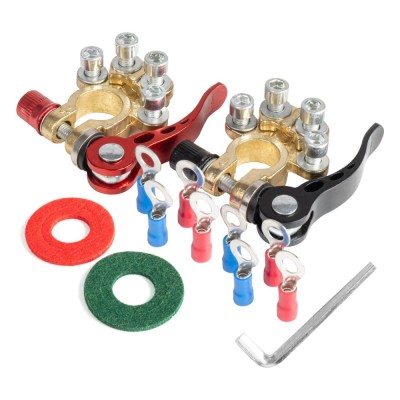 Set borne auto cu decuplare rapida, cu papuci si protectii ; AMIO AutoDrive ProParts foto