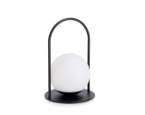 Veioza uz interior, exterior alba neagra Pansy &Oslash;13,5x21h