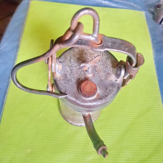 D985-Lampa miner veche Romania. Lungime 20, diametrul 7.5 cm.