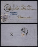 Belgium 1869 Postal History Rare Cover + Content Gand to Namur D.1034