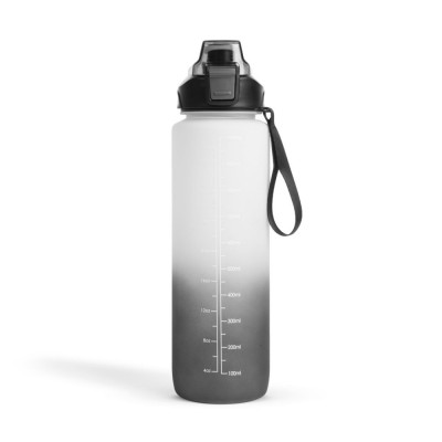 Sticlă de apă sport - 1L - opal - gradient alb-negru foto