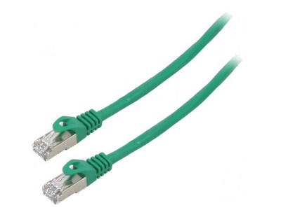 Cablaj patch F/UTP 6 litat CCA PVC verde 10m 26AWG foto