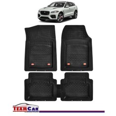 Covorase Auto TeamCar&reg; Tip Tavita Compatibile Jaguar F-Pace I (2016+) Negru Material Rezistent