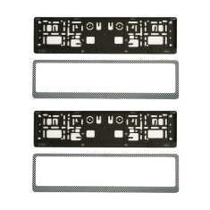 SUPORT NUMAR INMATRICULARE MEGA DRIVE CARBON SET 2 BUC 45191