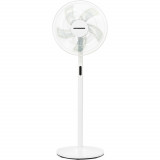 Ventilator cu picior Heinner HMSF-3WH, 48 W, Inaltime ajustabila, 8 viteze, Temporizator, Display LED, Telecomanda, Alb