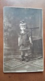 Fotografie tip carte postala, fetita, 1926