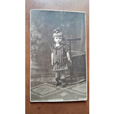 Fotografie tip carte postala, fetita, 1926