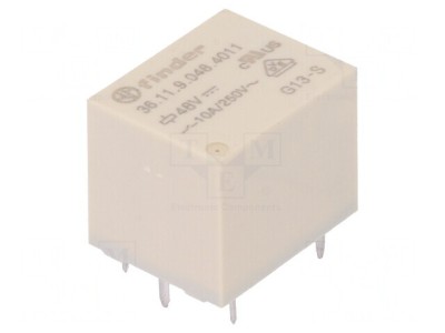 Releu Electromagnetic 48VDC 15A 10A 250VAC PCB foto