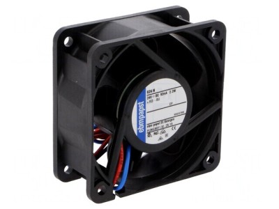 Ventilator axial 24V DC 60x60x25mm 40m3/h 35dBA cu bilă foto