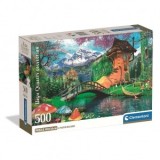 Puzzle Clementoni Casa de Poveste: Casa Veche in Forma de Pantof 500 piese Compact