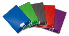 Caiet A5, 36 File - 90g/mp, Liniat Stanga, Coperta Carton Lucios, Aurora Mano - Matematica foto
