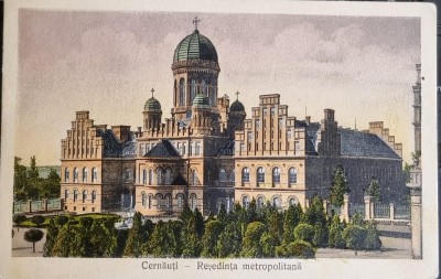 Carte postala necirculata, Cernauti - Resedinta metropolitana foto