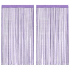 Perdele sir 2 buc Violet 100x250 cm foto