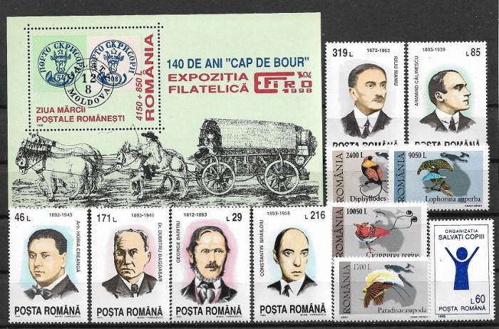 C754 - lot timbre nestampilate MNH Romania