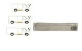 Panou reparatie usa MERCEDES Sprinter 208-416 1995-2007, Vw LT 1996-2006, partea dreapta, inferior; metal galvanizat; usa culisanta; cu canelura,