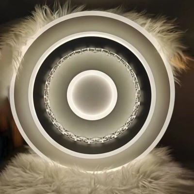 Lustra LED DOLIANA, 70W, Diametru 40cm, lumina Rece/Calda/Neutra, Alb foto