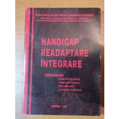 HANDICAP, READAPTARE, INTEGRARE, BUC. 1998