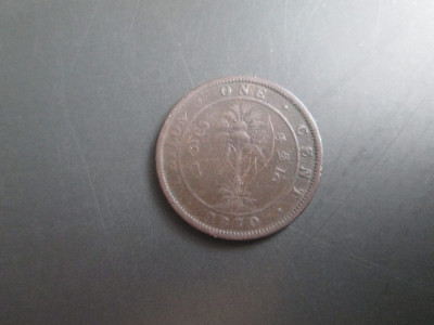 Ceylon _ 1 cent _ 1870 foto