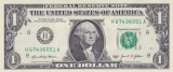 Bancnota Statele Unite ale Americii 1 Dolari 2021 - UNC ( H = St.Louis )