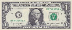 Bancnota Statele Unite ale Americii 1 Dolari 2021 - UNC ( H = St.Louis )