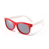 Ochelari de Soare pentru Copii cu Protectie UV - Techsuit (D802) - Red / White / Mercury