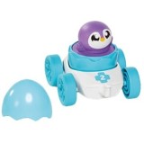 Jucarie interactiva pentru bebelusi Tomy Toomies - Ou de curse, Alb-Albastru