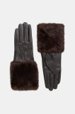 Answear.LAB manusi de piele culoarea maro