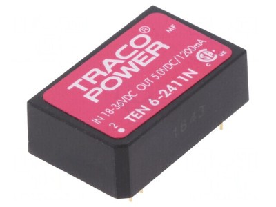 Convertor DC/DC 6W 18-36V la 5V 1200mA DIP24 foto