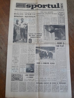 Ziarul Sportul 17 Februarie 1970 / CSP foto