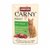 Animonda CARNY Cat Adult vită + struț 85 g