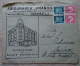 Plic antet circulat ASIGURAREA FRANCO-ROMANA București, anii 1930