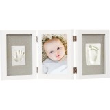 Happy Hands Triple Frame set de mulaj pentru amprentele bebelușului 3 x 17&times;22 cm 1 buc