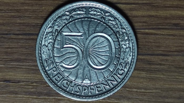 Germania - moneda de colectie istorica - 50 pfennig / reichspfennig 1928 A (Berlin) UNC/necirculata - Weimar Republic