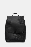 Desigual rucsac SIERRA SUMY MINI STR culoarea negru, mic, uni, 25WAKP19