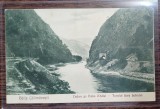 Carte postala - Baile Calimanesti: Vedere pe Valea Oltului-Tunelul Gura Lotrului