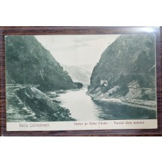 Carte postala - Baile Calimanesti: Vedere pe Valea Oltului-Tunelul Gura Lotrului