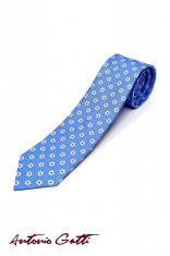 Cravata bleu print floral foto