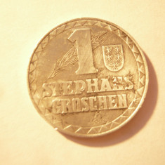 Moneda Austria 1950 1 Stephans Groschen cu emblema Austria de Jos ,aluminiu cal