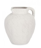Vaza flori portelan alb Elayda 22.5x20.1x23.3 cm