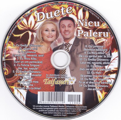 CD Nicu Paleru &amp;lrm;&amp;ndash; Duete revista Taifasuri foto