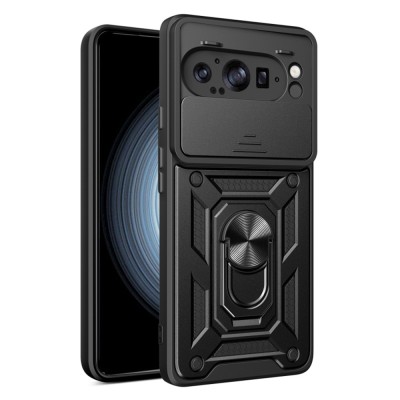 Husa Google Pixel 9 Pro XL protectie camera Techsuit CamShield Series, negru foto