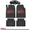 Covorașe Auto Compatibile VW Passat B5/B6 TEAMCAR&reg; Red, Cauciuc
