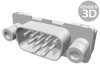 Conector D-Sub 9-PIN Tată Drept THT UNC 4-40 AMPLIMITE HDP-20, TE Connectivity