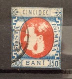 Timbru regele Carol anii 1800 fără barba