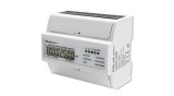 Contor electronic bidirecțional trifazat Qoltec | Contor de energie montat pe șină DIN | 400V | 100A | LCD | 4P