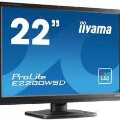 Monitor Second Hand Iiyama E2280WSD, 22 Inch LED, 1680 x 1050, VGA, DVI NewTechnology Media