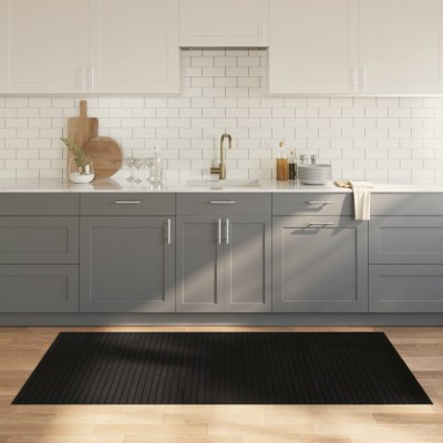 vidaXL Covor dreptunghiular, negru, 100x200 cm, bambus 376804 foto