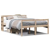 Cumpara ieftin Cadru de pat 2 buc. natural 140 x 190 cm Lemn de pin masiv